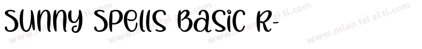 Sunny Spells Basic R字体转换